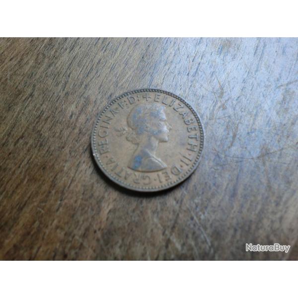 monnaie halfe penny elizabeth II   1959
