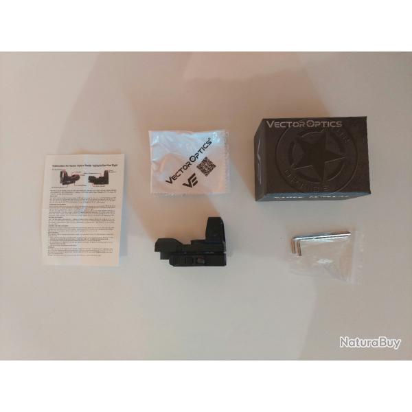 Red dot Vector Optics Sable 1x25x34 quatre reticules