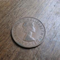 monnaie one penny   elizabeth II   1963