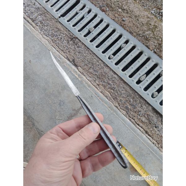 Militaria couteau ancien de Fortune ou, tranch�e fait dans une baionnette lebel rosalie