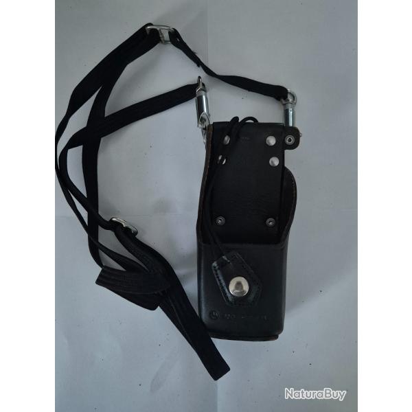 �tui porte radio Motorola cuir