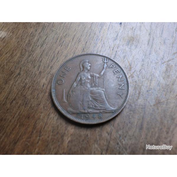 monnaie one penny george VI  1948