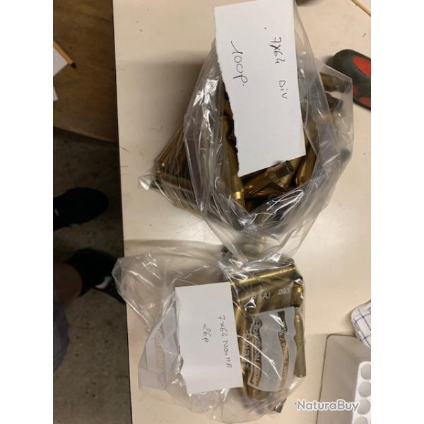 douille 7x64 tir�e 1 fois