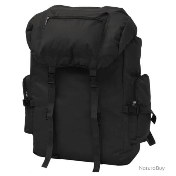 Sac dos arm�e polyester 43x21x70 cm 65L imperm�able grande capacit� noir