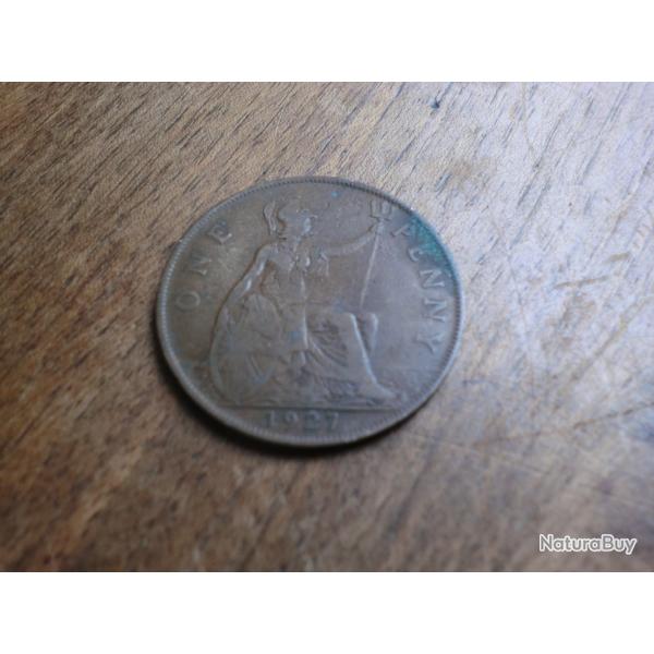 monnaie one penny george VI  1927