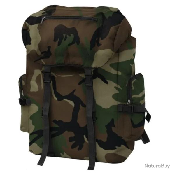 Sac dos arm�e polyester 43x21x70 cm 65L imperm�able grande capacit� camouflage