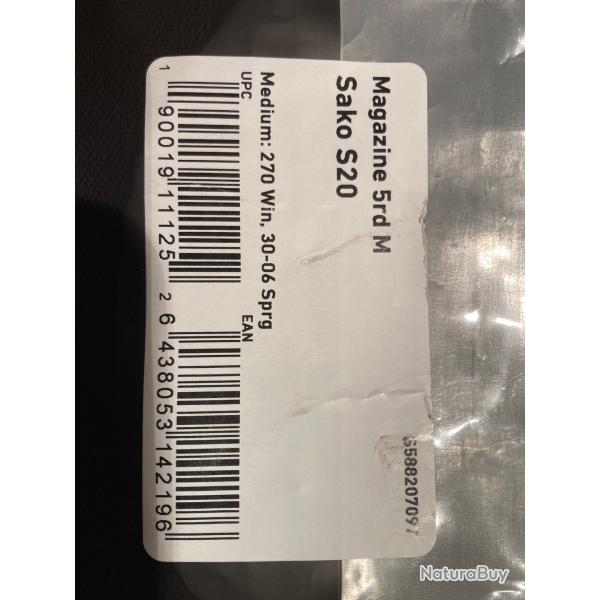 Chargeur carabine Sako S 20