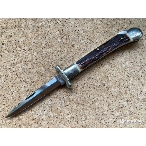 Ancien couteau PUMA SOLINGEN / MEDICI (1986) / BOIS DE CERF / TBE