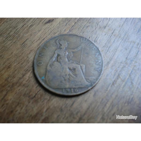 monnaie one penny george V  1916