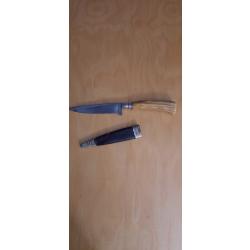 Couteau droit manche en Corne Solingen