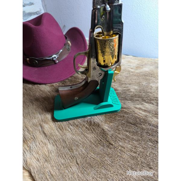 Support pliable revolver poudre noire colt/remington 36/44 vert