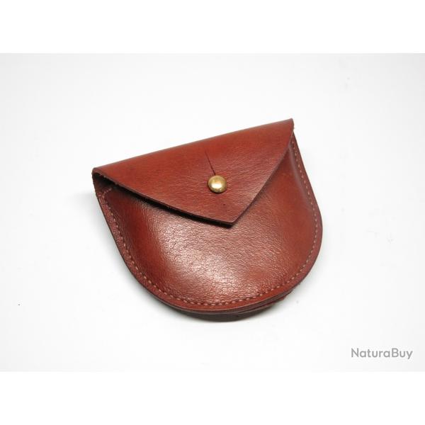 Pouch cuir a munitions  revolver Webley 455