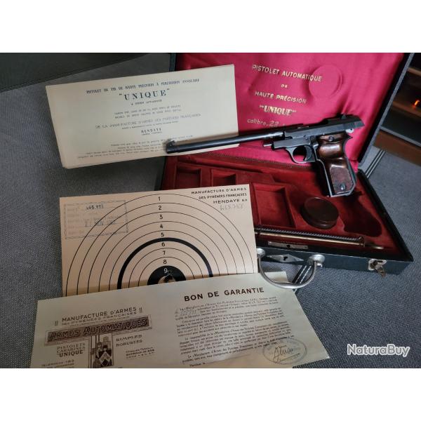 Pistolet Unique mod�le 52 en 22lr