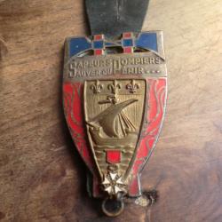 insigne &eacute;mail  de la brigade des sapeurs pompiers  de paris