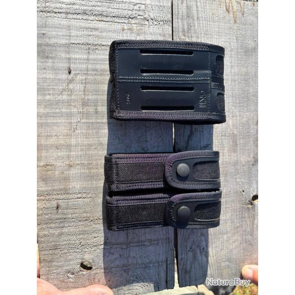 Lot de 10 porte chargeur double gendarmerie, G1, beretta 92, Glock, Sig, etc