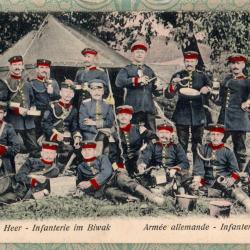 CPA -Deutsches Heer - Infanterie im Biwak - Arm&eacute;e allemande -N&deg;7404