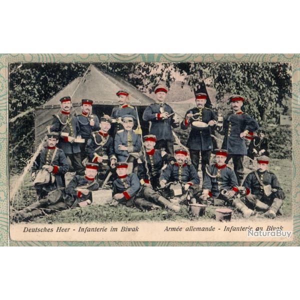 CPA -Deutsches Heer - Infanterie im Biwak - Arm�e allemande -N�7404