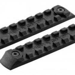 Set de 2 rails picatinny en polym&egrave;re compatible KEYMOD - NOIR