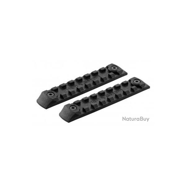 Set de 2 rails picatinny en polym�re compatible KEYMOD - NOIR
