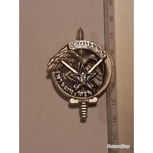 Insigne du centre d'entrainement commando (CEC) du 23�me r�giment d'infanterie (23�me RI) - Hiver