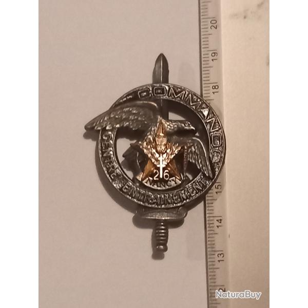 Insigne du centre d'entrainement commando (CEC) du 26�me r�giment d'infanterie (26�me RI) de Nancy