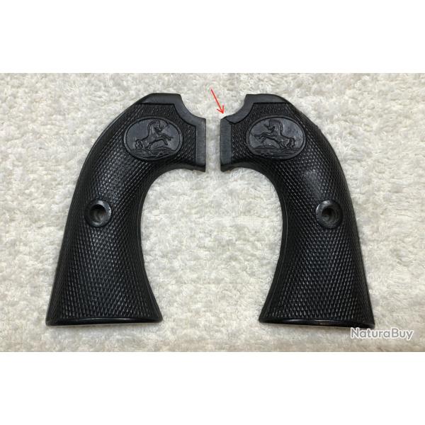 Plaquettes de crosse Gutta-Percha pour Colt Bisley