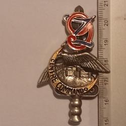 Insigne du centre d'entrainement commando (CEC) du 9&egrave;me r&eacute;giment de zouaves (9&egrave;me RZ) - Delsart