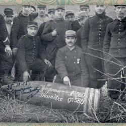 CPA - La Grande Guerre - Obus de 38o allemande -N&deg;7411