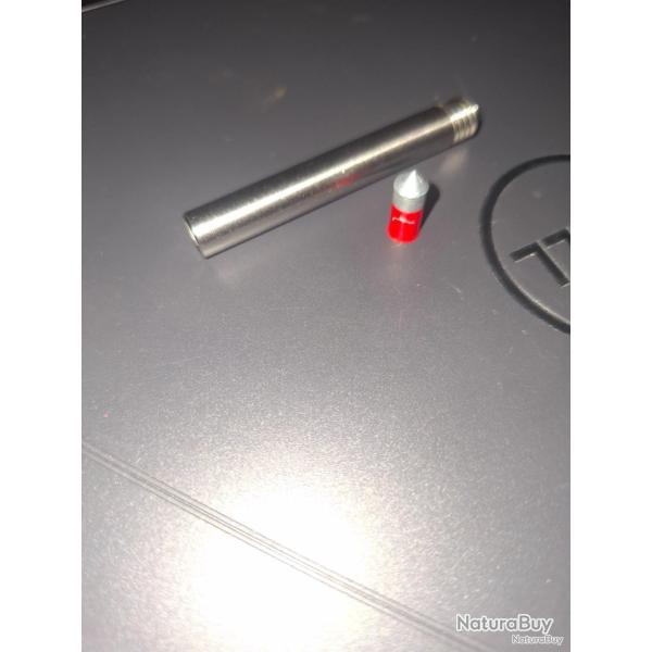 Adaptateur de tir M8X1.25 trou 5.5 mm pour pistolets d'alarme � blanc ( puissance 20J )