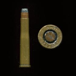 5.6 x 35 R Vierling - marquage : DWM 5.6 x 35 R - balle cuivre plomb plate