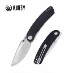 Couteau Kubey Momentum Lame Acier D2 Manche G10 Black Liner Lock IKBS KUB344A