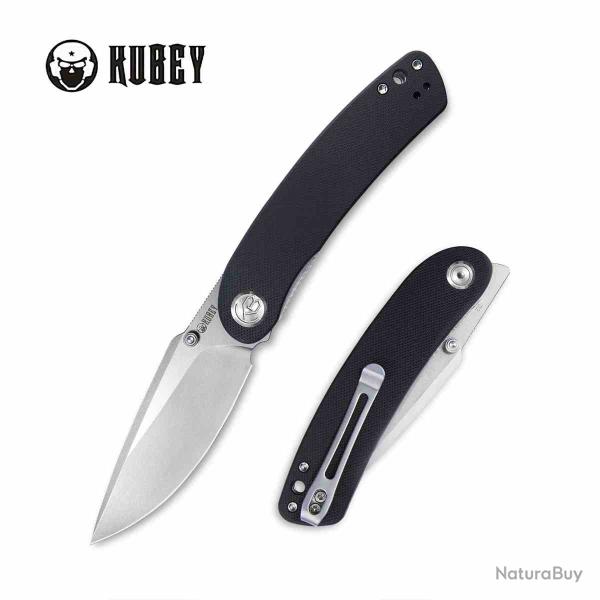 Couteau Kubey Momentum Lame Acier D2 Manche G10 Black Liner Lock IKBS KUB344A