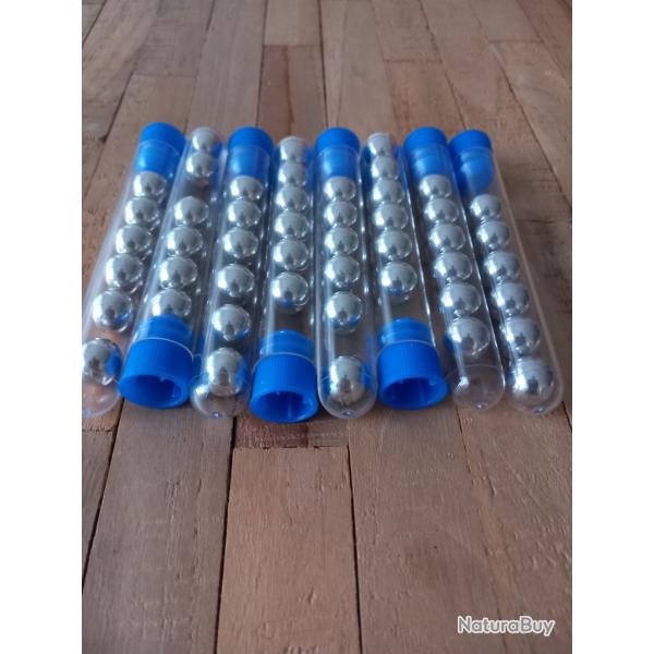 8 RECHARGES RAPIDES BILLES ALUMINIUM 2,8G CALIBRE 50 (48BILLES) T4E, VESTA...