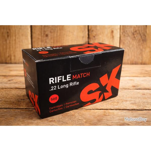 Pack 500 munition 22lr sk rifle match