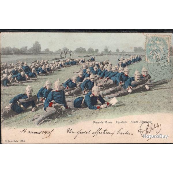 CPA - Deutsche Arm�e - Infanterie Arm�e Allemande  - N�7412