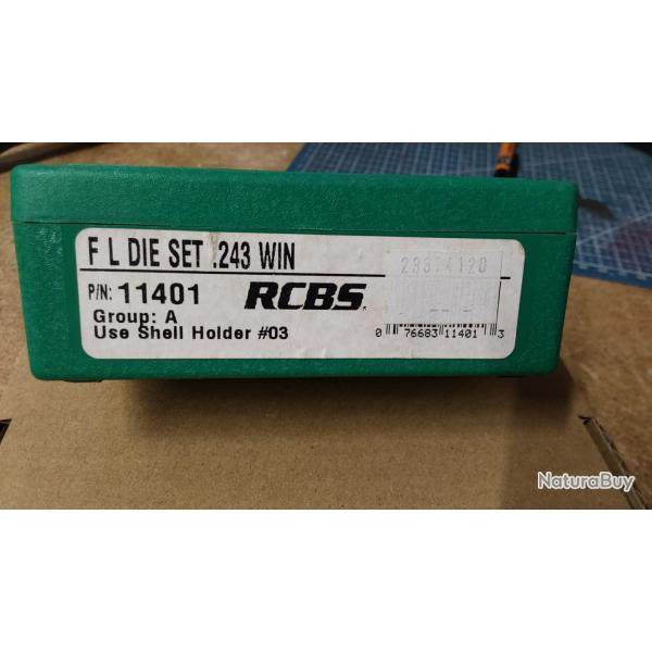 Jeux d'outils RCBS fl die set 243 W
