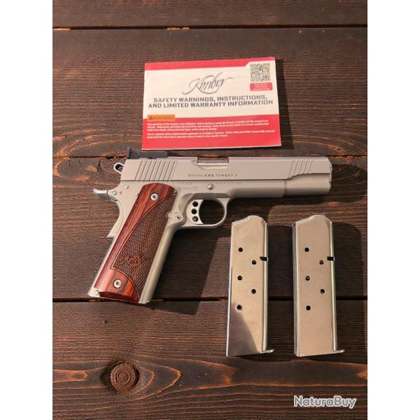 PISTOLET SEMI-AUTOMATIQUE KIMBER 1911 STAINLESS TARGET 2 45ACP