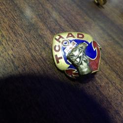 INSIGNE RMT REGIMENT DE MARCHE DU TCHAD AREMAIL (deux fois)