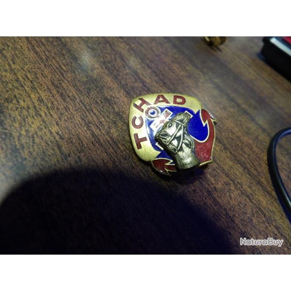 INSIGNE RMT REGIMENT DE MARCHE DU TCHAD AREMAIL (deux fois)