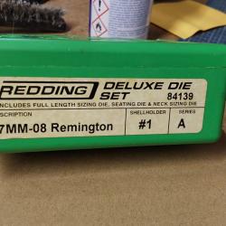 Jeux d'outils REDDING de luxe die set 7mm08 Remington # 84139