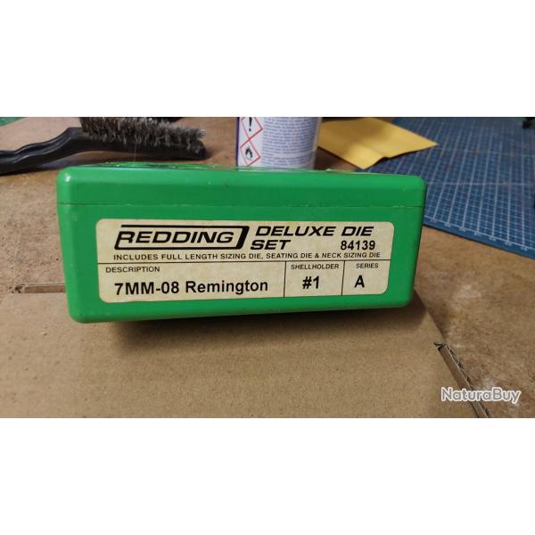 Jeux d'outils REDDING de luxe die set 7mm08 Remington # 84139
