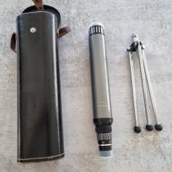 Longue vue Perl 10-30x30 avec tr&eacute;pied et &eacute;tui cuir, id&eacute;ale pour visualiser ses impacts en cible