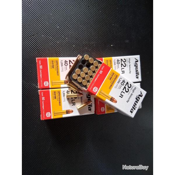 Aguila Haute vitesse t�te cuivr�e 40 grains