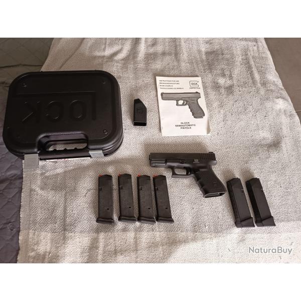 Vend glock 19 gen 4   9x19mm