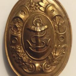 PLAQUE DE CEINTURON D'OFFICIER DE MARINE, mod&egrave;le mars 1848, Deuxi&egrave;me R&eacute;publique,