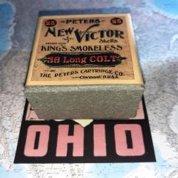 38 Long Colt (Peters Cartridge): Reproduction boite munitions Vintage (vide) PC 14560988