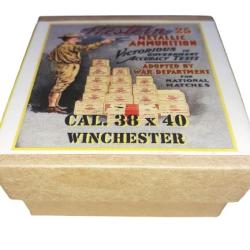 38 x 40 Winchester ou 38-40 Win: Reproduction boite cartouches (vide) WMA 14561007
