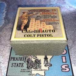 38 ACP  Colt 1900 (Western Metallic Ammunition): Reproduction boite cartouches (vide) WMA 14561007