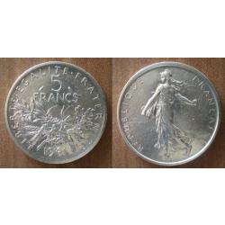 France 5 Francs 1961 Semeuse Franc Argent Frcs Frs Frc