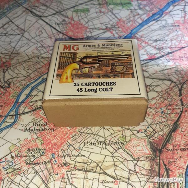 45 Long Colt (MG Armes & Munitions): Reproduction boite cartouches (vide) collection MG 14561039